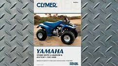 Clymer Manuals Yamaha YFM80 MOTO-4, BADGER and RAPTOR 1985-2008 ATV Manual