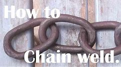Blacksmithing basics for beginners: Forge welded chain.