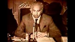 Zulfikar Ali Bhutto addresses to 2nd Islamic Summit Conference at Lahore on 24-02-1974. wmv