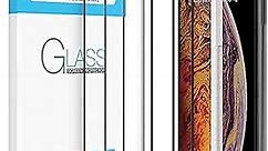 Glass Screen Protector Designed for iPhone 11 / iPhone XR / iPhone 12 / iPhone 12 Pro [Edge To Edge] Full Coverage Tempered Glass Compatible iPhone 12/12Pro/11/Xr 6.1"[Guidance Frame], 3 Pack