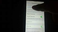 iPhone 5S How To Set Up Or Change Password 5C