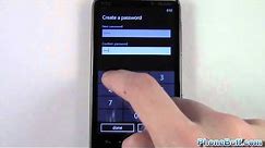 How To Set Lockscreen Password On Windows Phone 7