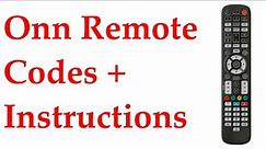 Watch Onn 6 Device Universal Remote Control Codes + Instructional Video by Skywind007 万能遥控器