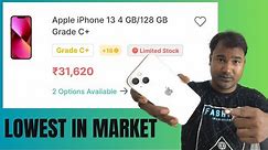 Refurbised iPhone 13 at 31620₹ From this Website 😲