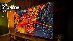 NEW 2023 LG QNED 81 the Big Screen 75" 4K TV for Everyone!