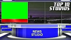 Top 10 Green Screen News Studio Backgrounds | Tutorial and Template