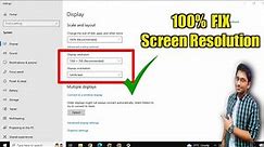 How to fix screen resolution problem windows 10 Easy Method (2023)