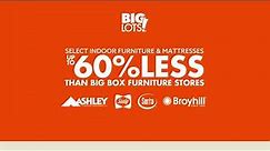 Select Indoor Furniture & Mattresses at Big Lots Up To 60% LESS Than Big Box Furniture Stores!