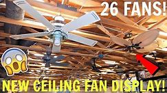 New Ceiling Fan Display - My Biggest Display EVER