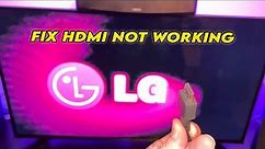 LG TV - How to Fix HDMI No Signal Error