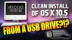 iMac G5 OS X 10.5 Leopard Clean Install From a USB Drive