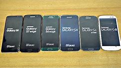 Samsung Galaxy S8 vs S7 vs S6 vs S5 vs S4 vs S3 - Speed Test! (4K)