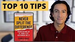 Never Split the Difference Summary: 10 Negotiation Tips