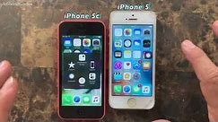 Comparison iPhone 5c vs iPhone 5