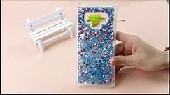 Compatible with iPhone X Case, Bling Glitter Liquid Clear Case Floating Quicksand Shockproof Protective Sparkle Silicone Soft TPU Case for iPhone X. YBL Love Green