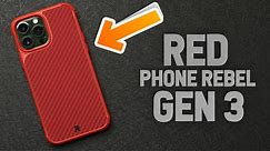 iPhone 13 Pro Max Phone Rebel Gen 3 in RED!