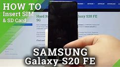 SIM and SD Installing on SAMSUNG Galaxy S20 FE 5G – Nano SIM & Memory Cards Insert