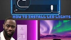 How to install LED LIGHTS (Govee TV Backlights)