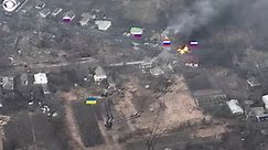Ukraine drone video shows attack on Russian tanks