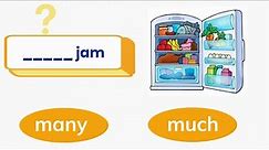 Many - Much | Grammar for kids | Countable and uncountable nouns| Games | Learn English