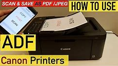 How To Use ADF in Canon Printers?