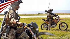 Green Berets Riding a Tactical Dirt Bike - US Army Special Forces
