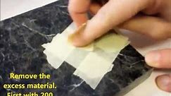 Repair a chip in granite counter top - fast and easy diy repair/professional results