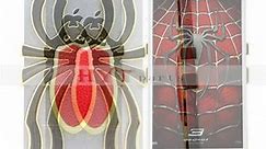 Hytparts.com-iPhone 5 Fashionable Spider Design Plastic Hard Case Electroplate Golden & Red