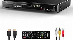 HD Blu-Ray Disc Player for TV with HDMI and AV Cables, 1080P, Built-in PAL NTSC, Coaxial Output, USB Input