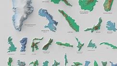 Visualizing the World’s 100 Biggest Islands