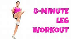 8 Minute Legs -- At Home Lower Body Workout No Equipment Thigh Exercises All Levels