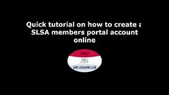 How to create an account on Members Portal