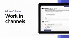 First things to know about channels in Microsoft Teams