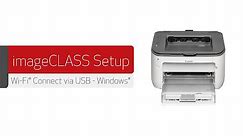 imageCLASS Wireless Setup via USB for Windows - LBP6030w, LBP6230dw, LBP7110Cw