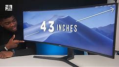 Is Super Ultra-wide TOO WIDE? - Samsung's 43 Inch Curved Monitor Unboxing (CJ89)
