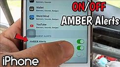 How to Turn ON or OFF AMBER Alerts Notification on iPhone 6 Plus