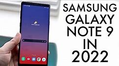 Samsung Galaxy Note 9 In 2022! (Still Worth It?) (Review)