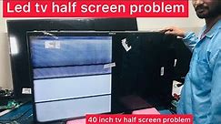 LED TV HALF DISPLAY PROBLEM | led tv half screen problem