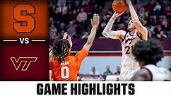 Syracuse vs. Virginia Tech Men's Basketball Highlights (2022-23)