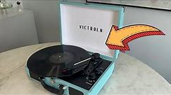 Victrola Vintage Portable Suitcase Record Player with Built-in Speakers - 1 Minute Review