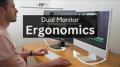 The best dual monitors and positioning for ergonomics