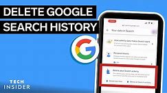 How To Delete Google Search History