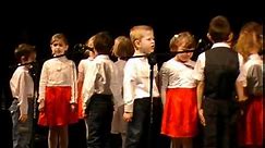 Hymn Polski w wykonaniu przedszkolaków