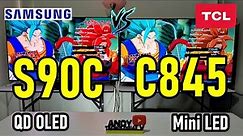 SAMSUNG S90C vs TCL C845 / QD OLED vs Mini LED / 144Hz 4K VRR Freesync VRR GSync