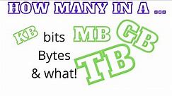 How many MB in a GB