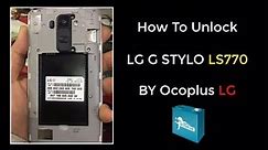 How To Unlock LG G Stylo - CDMA LS770 BY Octopus Box LG