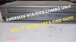 Emerson VCR/DVR combo testing