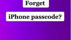 How to unlock If you forgot your old iPhone’s passcode #iphonepasscode #iphonepassword #iphonetricks #forgotiphonepasscode #fyp
