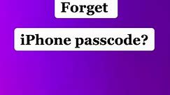 How to unlock If you forgot your old iPhone’s passcode #iphonepasscode #iphonepassword #iphonetricks #forgotiphonepasscode #fyp