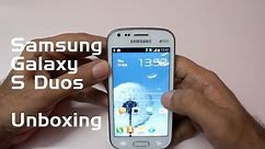 Samsung Galaxy S Duos Unboxing and first looks